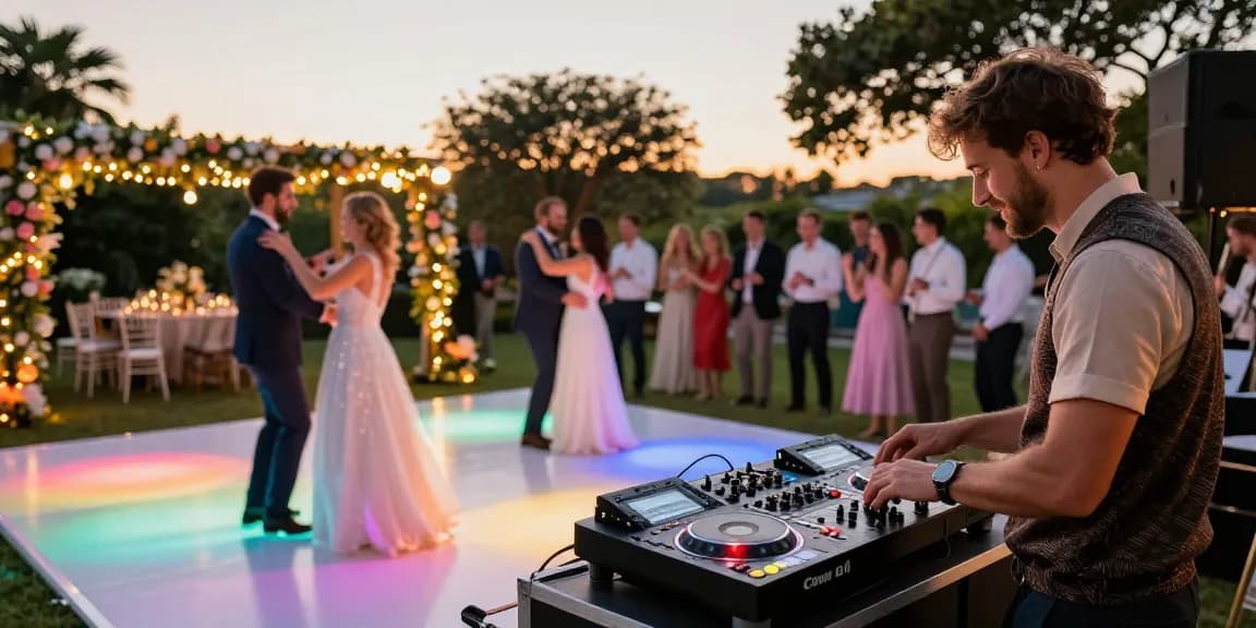 Hochzeit DJ Brandenburg mit festlicher Atmosphäre und tanzenden Gästen.