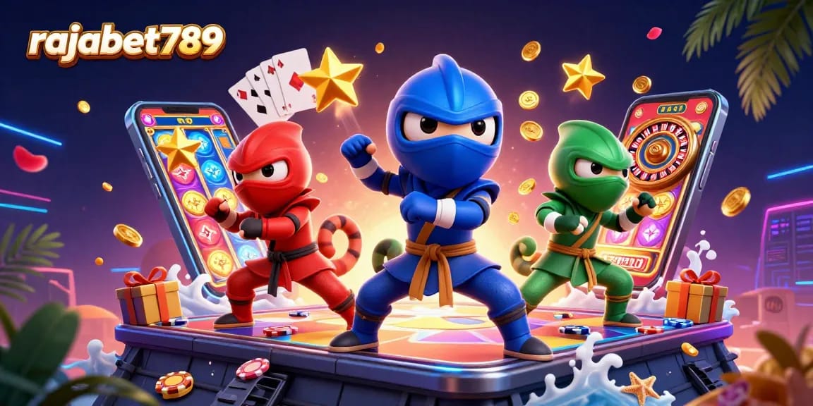 Mainkan rajabet789 dengan tim ninja chameleon bertarung di kasino dengan slot dan koin emas