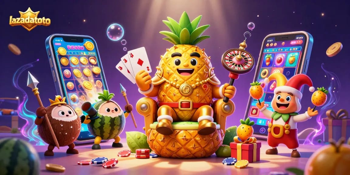 Menangkan permainan kasino dengan lazadatoto, protagonis di tengah keseruan pelangi 3D.