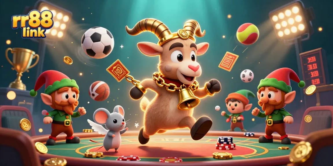 Experience thrilling gameplay at rr88 link with this vibrant casino scene illustration.