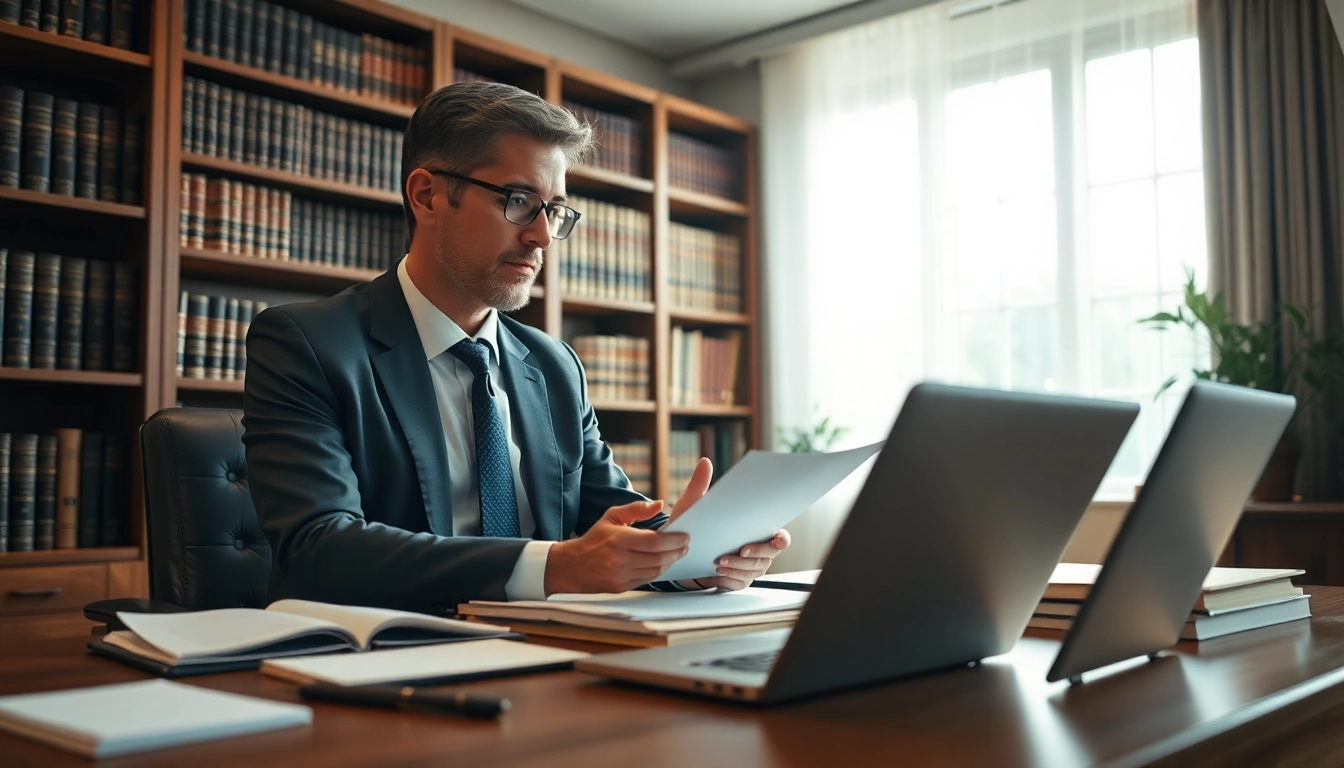 Discussing Wills with a lawyer, showcasing a professional office setting.