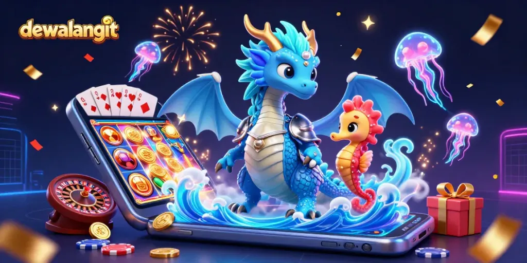Menangkan slot online dewalangit dengan gambar naga laut dan kuda laut kerajaan.