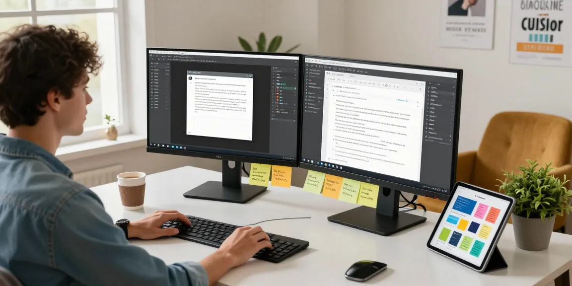 Dynamic workstation featuring 截图软件 interface, inspiring productive tech environment.