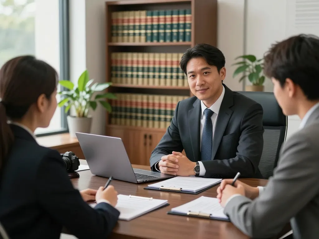 Orlando Personal Injury Lawyer consulting with a client in a professional law office setting.