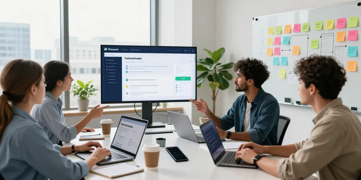 Collaborative team discussing openai jobs opportunities in a modern office setting.