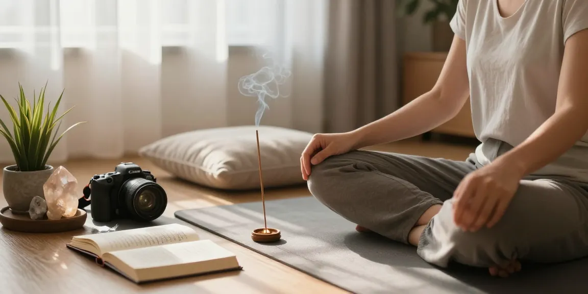 hem-incense-sticks-review ambiance of meditation space with incense and tranquility