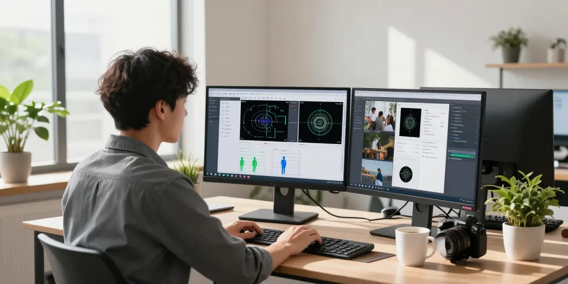 Free AI detector in action with professional analyzing image software results.
