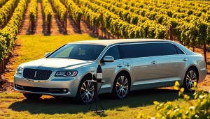 Experience the luxury of a wine tour limo service amidst breathtaking vineyard views.