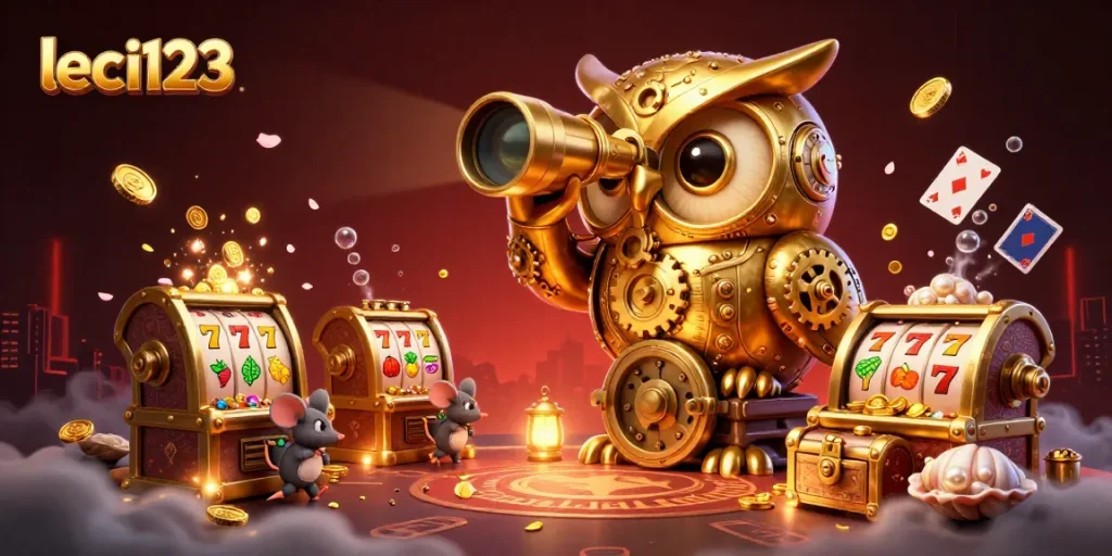 Engage with the thrilling leci123 online casino experience featuring vibrant characters and dynamic game elements.